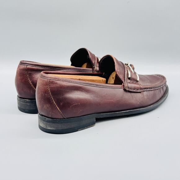 Cole Haan Shoes Mens 8.5 Brown Leather Vtg Air Bit Loafer Casual Preppy 90s